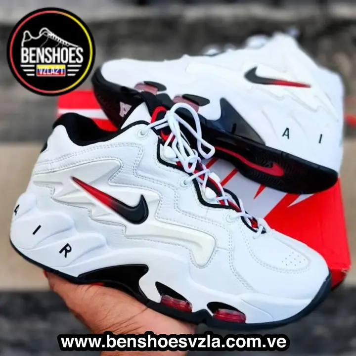 Nike Air blanco y rojo